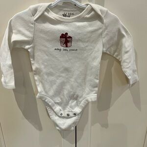 Daddy’s little present Adorable White Baby Onesie